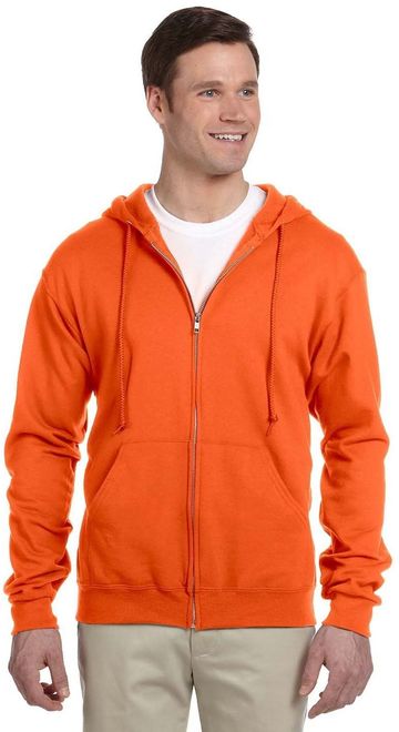 Jerzees Adult NuBlend® Fleece Full-Zip 8 oz 50/50 Cotton/Poly Hooded Sweatshirt